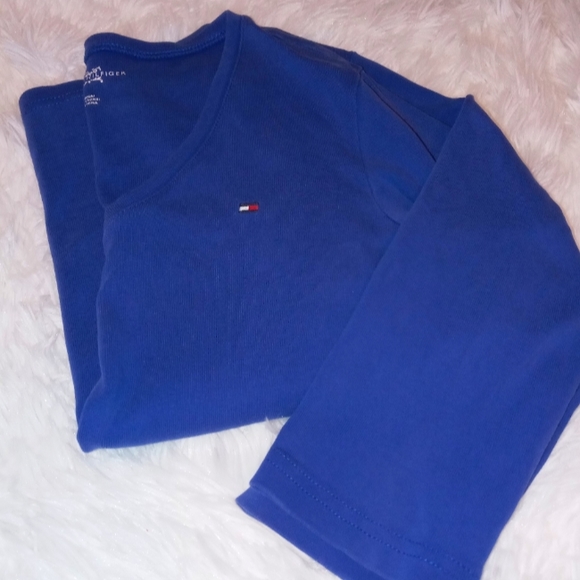 Tommy Hilfiger Tops - BUNDLE ONLY - Tommy Hilfiger Logo Long Sleeve T Shirt Medium Royal Blue